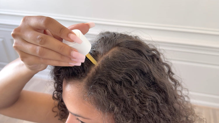HXC-4 Hair Extract Serum Application for Women
